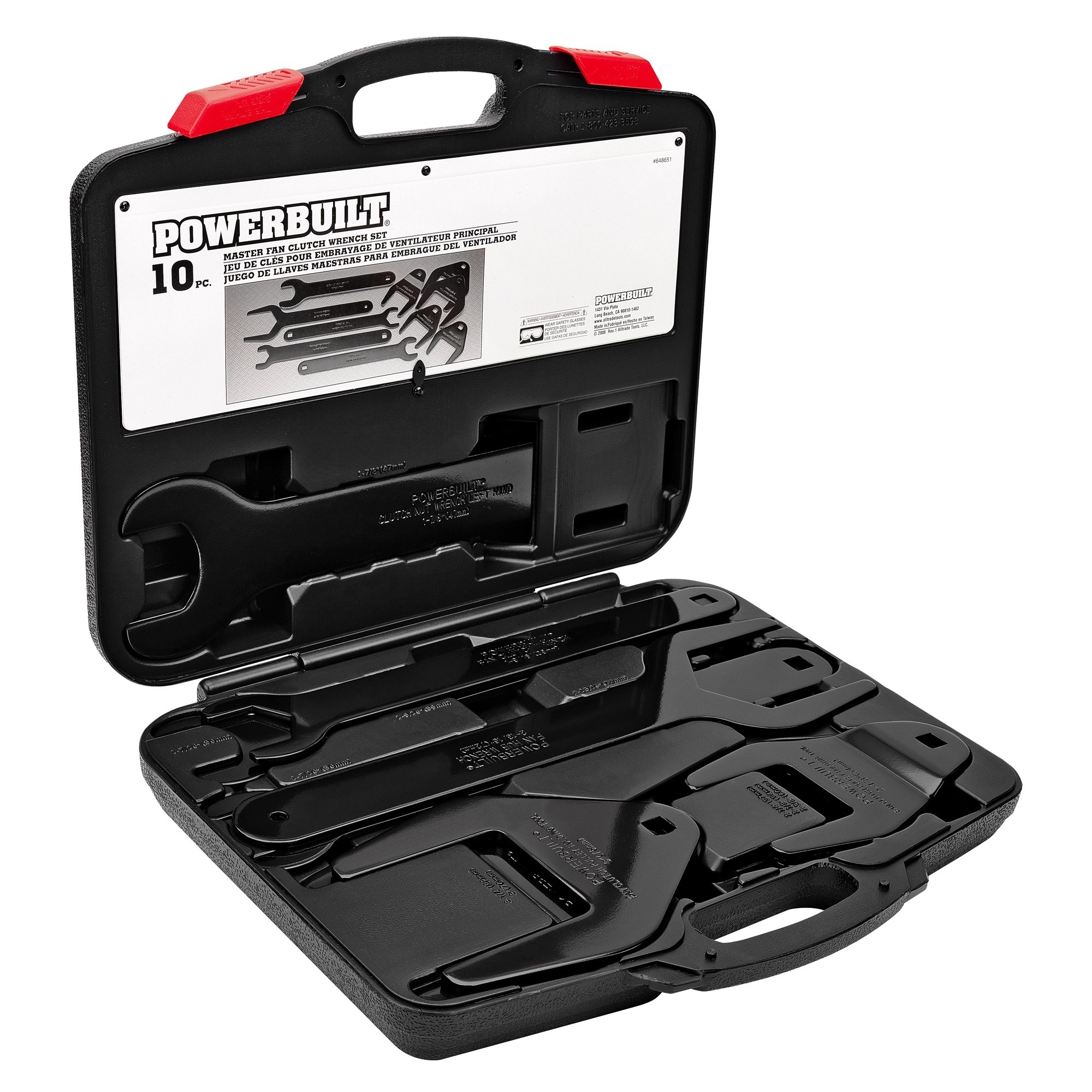 Powerbuilt 10 Pc Fan Clutch Wrench Master Set, Model# 648651